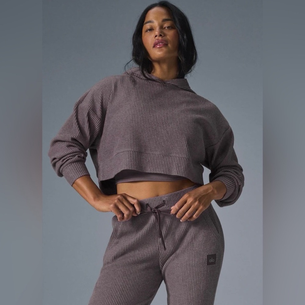 Alo Yoga Muse Hoodie in Raisinette